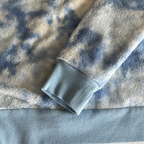 Justice Tie Dye Fleece Pullover Kids Sweatshirt; 100% polyester - Picture 7 of 8